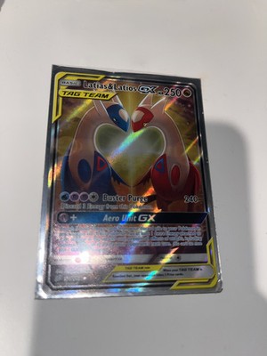 Latios & Latias Tag Team Pokemon Card GX - Excellent Condition
