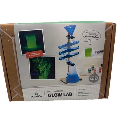 NEW Glow Lab KiwiCo. Kiwi Co. Crate Science Experiment Craft Kit UV Light Topics