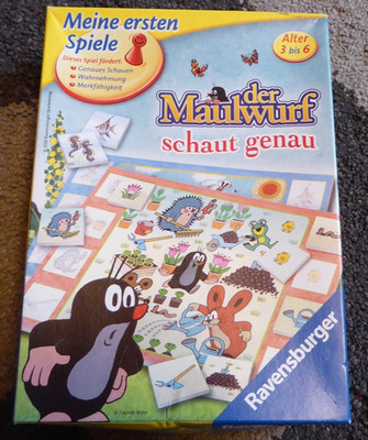 Der Maulwurf schaut genau - Ravensburger 221677- Meine ersten Spiele 3-6 Jahre