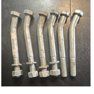 Agco Bent Bolts for White 435 Disc Chisel #1D67101 (6) new