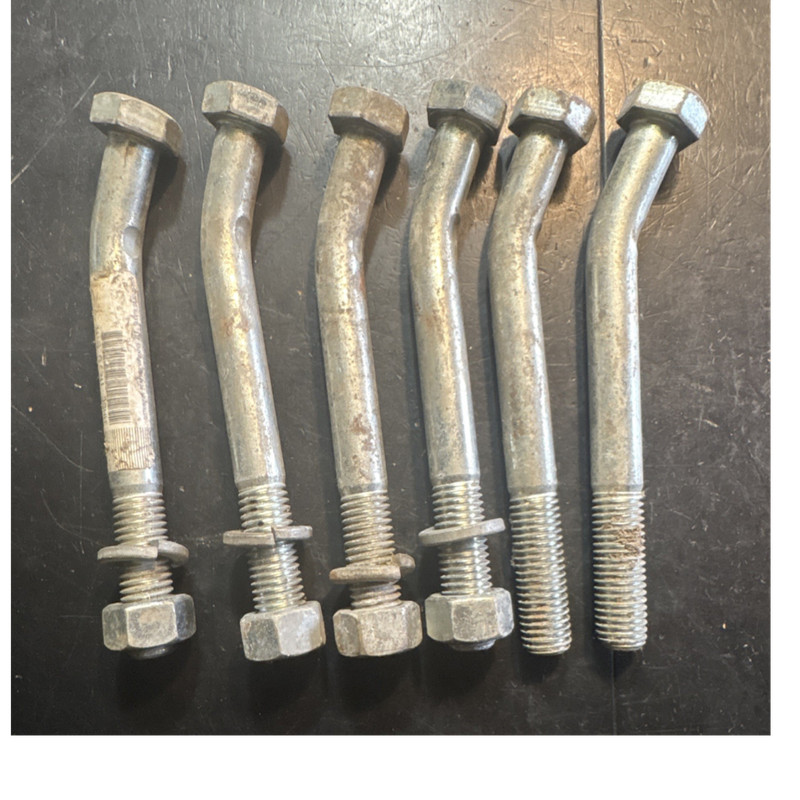 Agco Bent Bolts for White 435 Disc Chisel #1D67101 (6) new