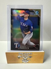 Connor Sadzeck 2016 Bowman Chrome #BCP172 Black & Gold Refractor