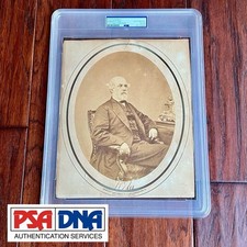 ROBERT E LEE * PSA Autograph Matthew Brady Signed Albumen Photograph Confederate