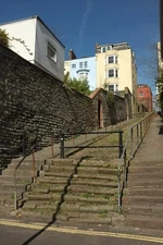 Photo 12x8 Spring Hill, Bristol The steps and alley link Dove Street to So c2016