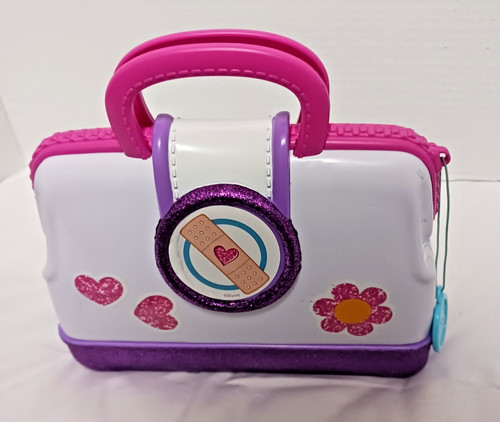 Disney Doc McStuffins Doctor Purple Sparkle Bag Medical Pretend Play Dr Kit 6 pc