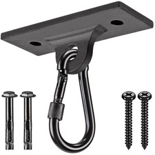 Dolibest Heavy Bag Hangers Brackets - Single Unit, 2 Holes Ceiling Anchor