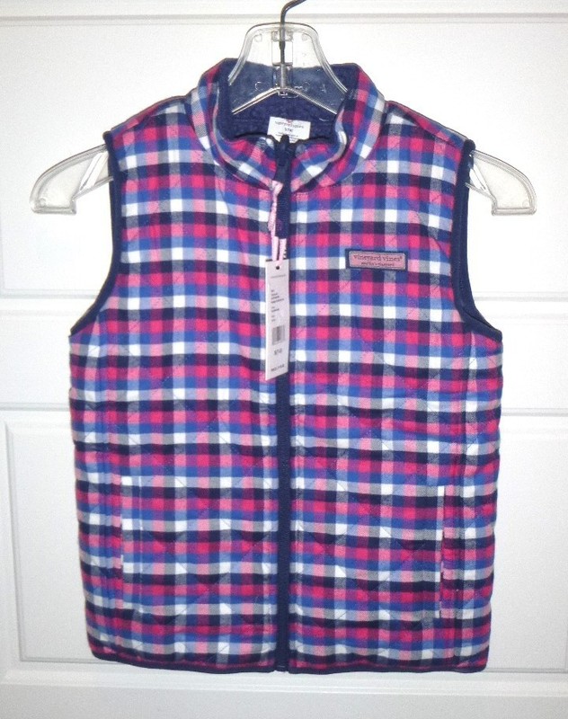 Vineyard Vines Reversible Vest-Girl’s Sz Small (7/8)-NWT-$118