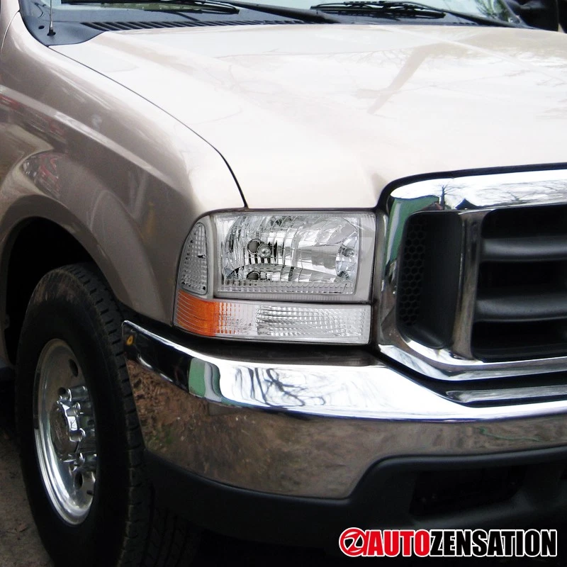 Fit 1999-2004 Ford F250 F350 Excursion Bumper Corner Lights Parking Signal Lamps Foto 2 de 4