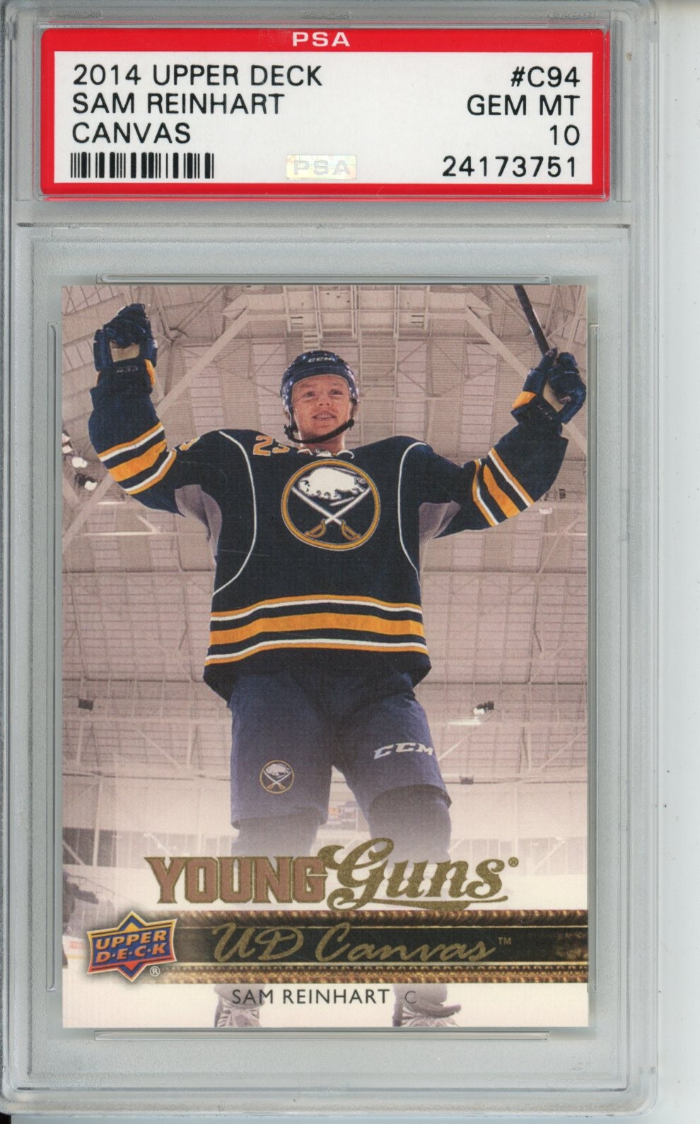 2014 Upper Deck Sam Reinhart UD Canvas Young Guns #C94 PSA 10