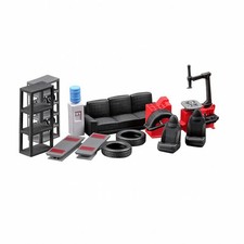 12 Pieces Miniature Repair Shop Kit 1:64 Scale for Photography Setups