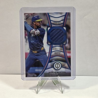 BYRON BUXTON 2025 TOPPS TRIBUTE CITY CONNECT GAME-USED PATCH BLUE /150