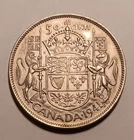 1941 Canadian 50 Cents, George VI, AU, .800 Silver (ASW .3oz)   *** LOW SHIP ***