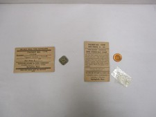 Tatham Stamps & Coin Packet Surinam Suriname 1943 5 Cent & Curacao 1944 1 Cent