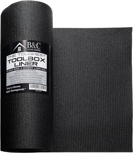 Tool Box / Drawer Liner. Anti-Slip Cushioned Material. Durable. 7.4m Roll !!
