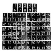 100 Pcs Hanging Wedding Table Number Sign Numbers for Party Tables