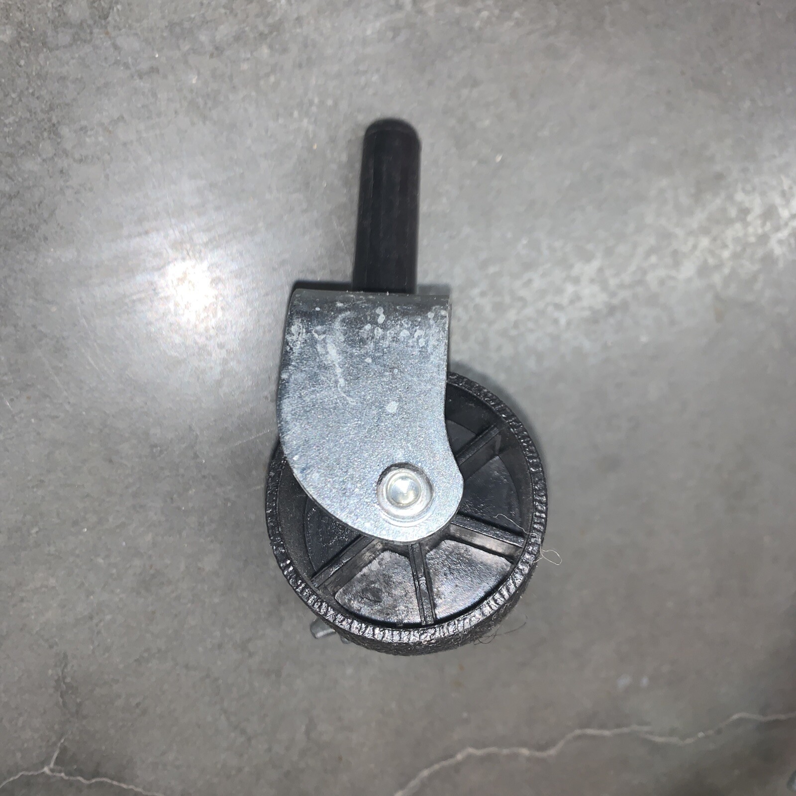 Heavy Duty Metal Bed Frame Replacement Locking Wheel Caster In Black W/Cover