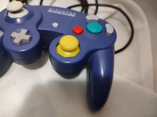Nintendo Gamecube Original Controller Indigo Good Improved C-Stick Feel Mod - Picture 5 of 8