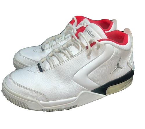 Nike Air Jordan Big Fund weiß silber schwarz rot HERREN 11 BASKETBALLSCHUHE - Bild 1 von 7