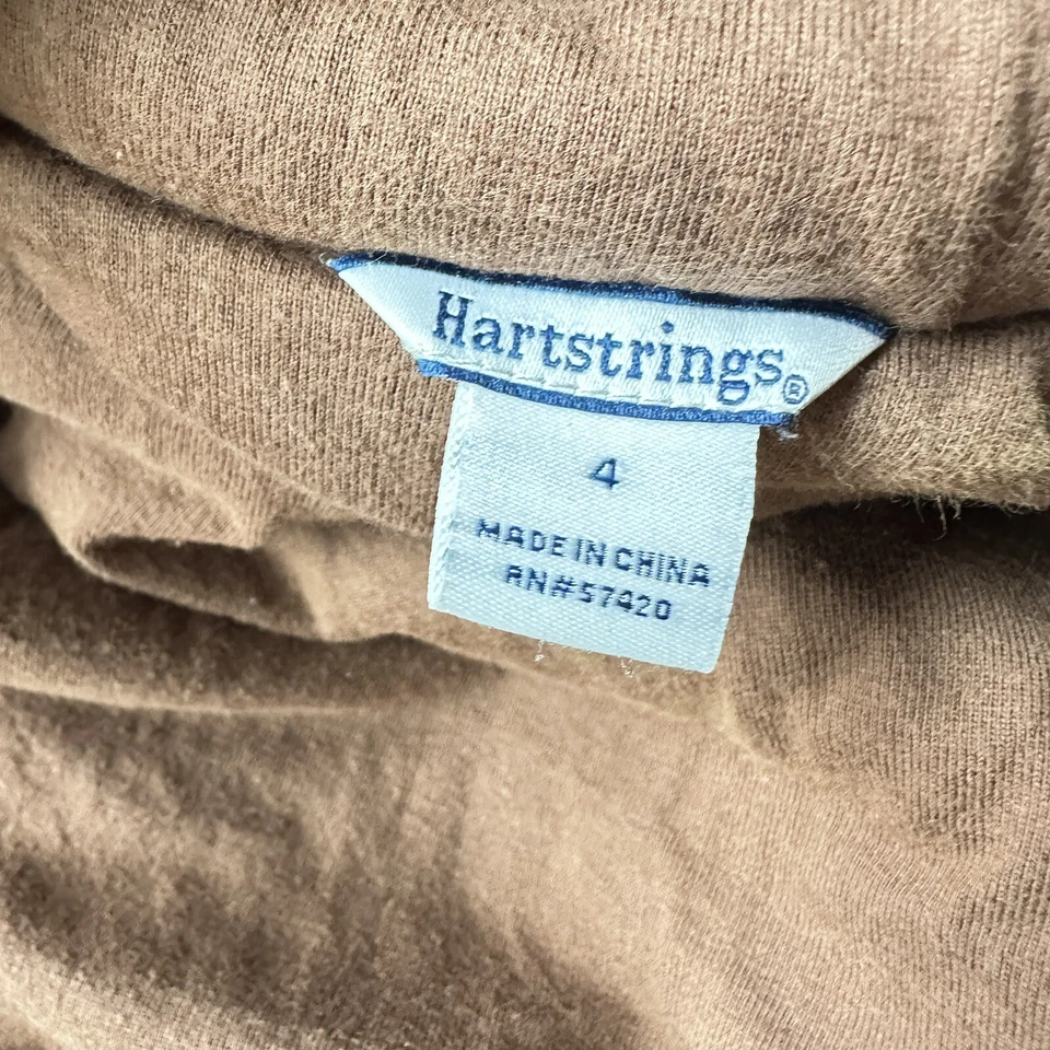 Куртка Hartstrings для мальчиков 4 коричневая на молнии медведь деревья шерпа пальто на молнии - Изображение 3 из 4