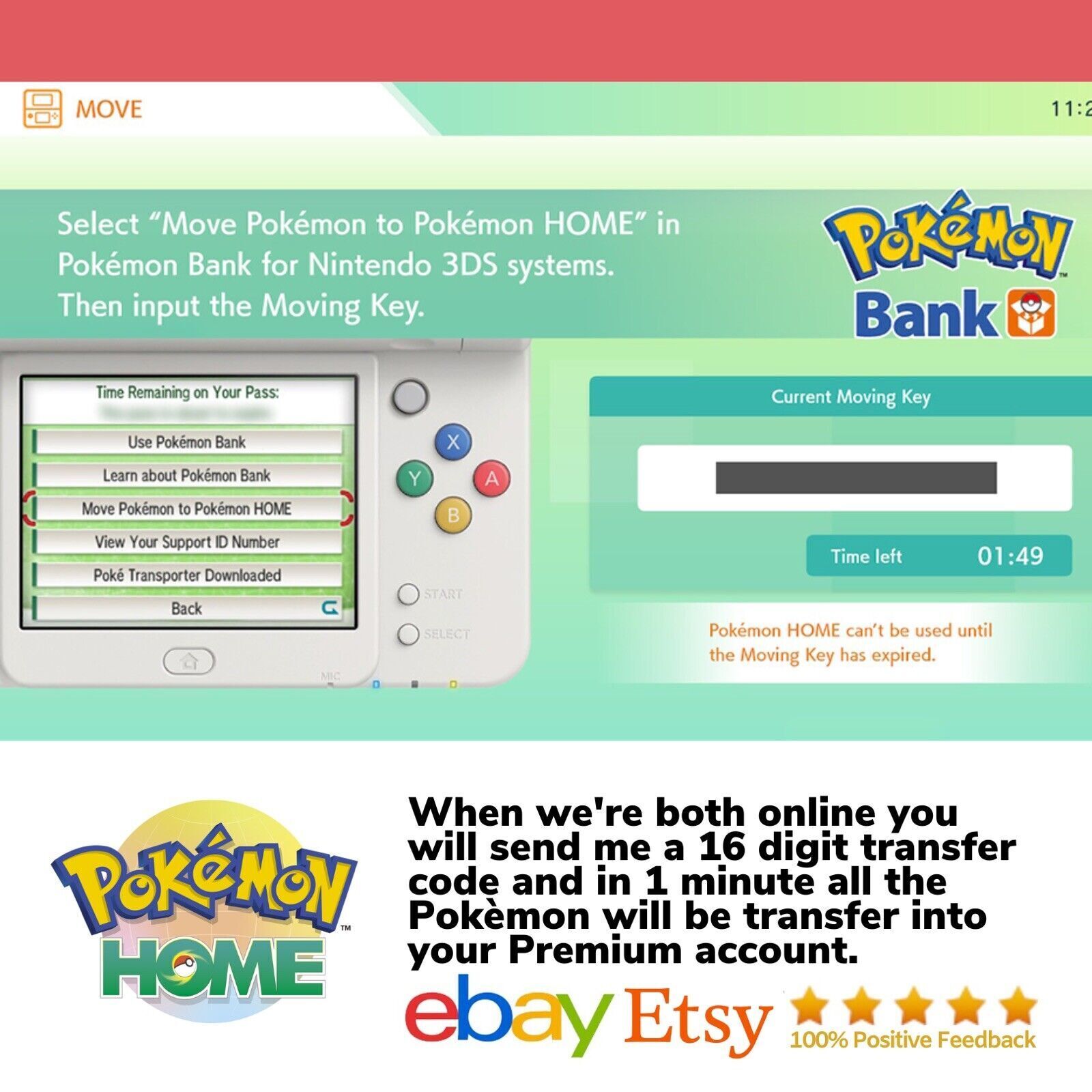 Move Pokémon to Pokémon HOME