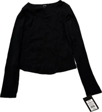NWT Girls Art Class XL 14 Black Long Sleeve Stretch Top