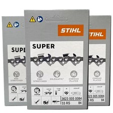33RS 84 DL 3 pcs x STIHL 3/8  1.3 mm Chain for 25"/63 cm bar OEM 3623 005 0084