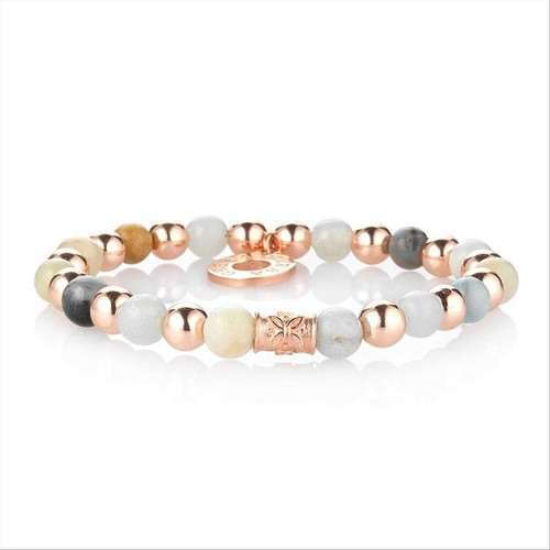 Bracciale Elastico Donna GERBA 419 in Argento 925 e Pietre Naturali - Imagen 2 de 3