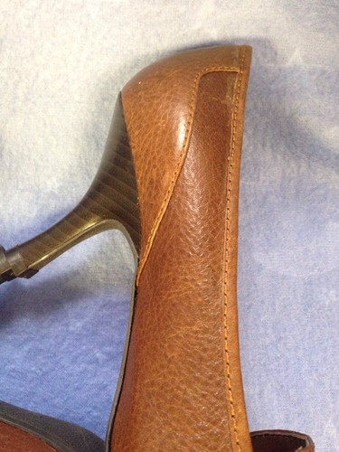 Nine & Co Brown Heels Leather Upper Size 7 M New No Box - Picture 5 of 11