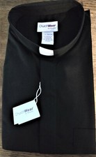 Murphy Men's LS Black Tab Collar Clergy Shirt