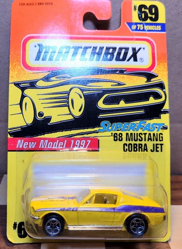 Matchbox 1968 '68 Ford Mustang Cobra Jet SuperFast #69 Vintage