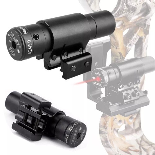 Mini Archery Red Dot Laser Sight Scope Rail Compound Recurve Bow Hunting