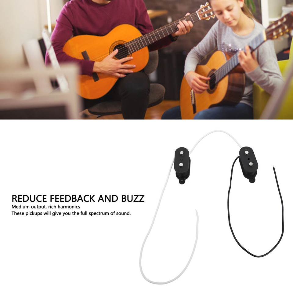 4 String Pickup Set Vintage 2 Outputs 6.9k Single Coil Pickup