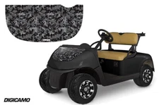 Golf Cart Hood Graphics Decal Sticker For EZGo Freedom RXV 15-22 Digicamo Black