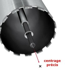 Centreur de couronne diamant 1-1/4" centrage carotteuse carottage
