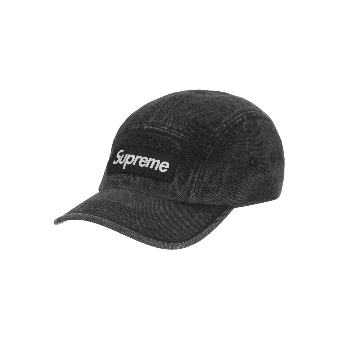 Casquette de camp Supreme Denim noire   23SS  