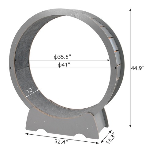 RYpetmia Cat Exercise Wheel Large Wooden/PVC Cat Treadmill Running Wheel Cat Toy - Picture 30 of 65