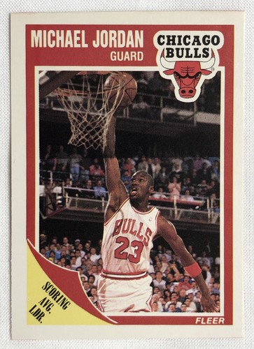 Michael Jordan 1989-90 Fleer #21 Scoring Average Leader - Chicago Bulls - Bild 2 von 3