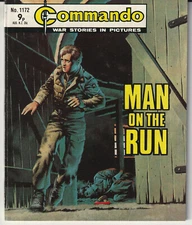 Commando War Comic #1172 "Man on The Run" 1977 - Nice Copy