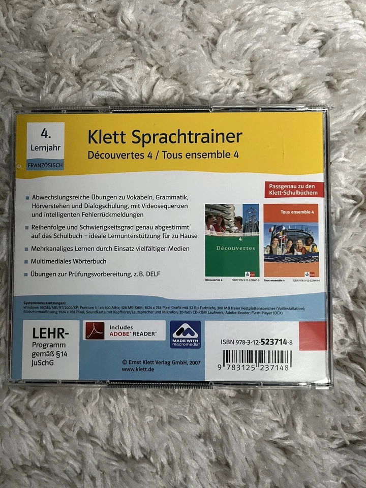 Klett Sprachtrainer Französisch 4. Lernjahr Decouvertes Tous Ensemble Software - Bild 2 von 4