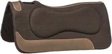 Western Saddle Pad - Contour Fit Felt -Wear Leathers - Built Up Bars - 31"x 32"