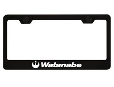 Watanabe License Plate Frame Reflective White Wheels Rims New