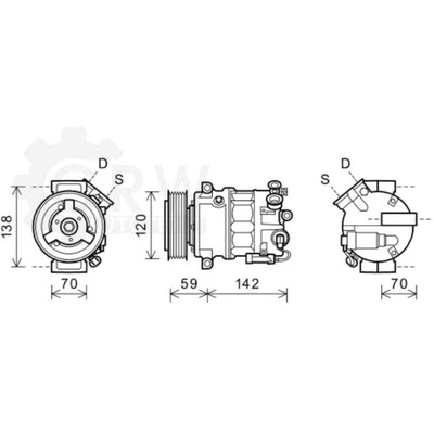 Kompressor Klimaanlage Klimakompressor Saab Opel Vauxhall 9-5 YS3G
