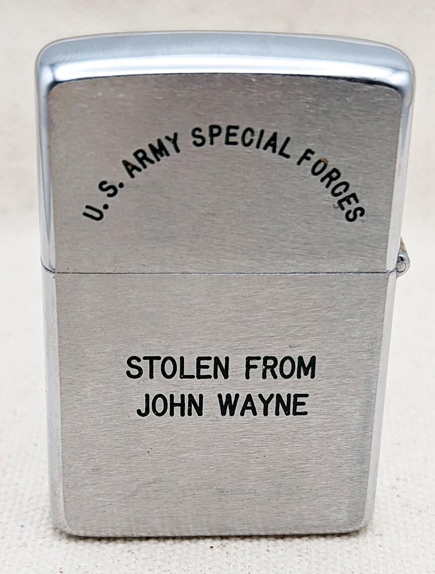 Ext Rare 1967 Stolen From John Wayne The Green Berets Zippo