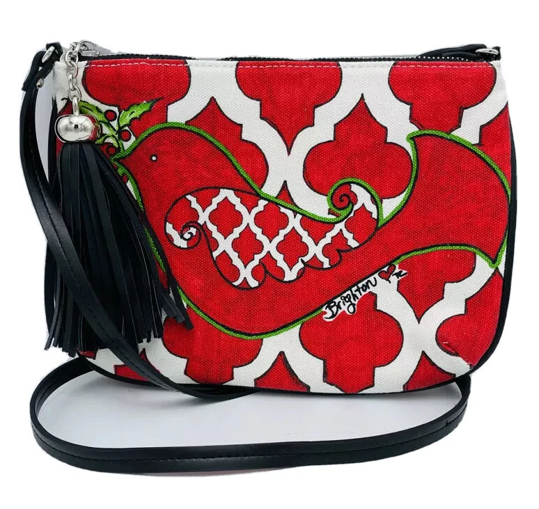 Love Dove Christmas Holiday Crossbody Pouch Bag D30058