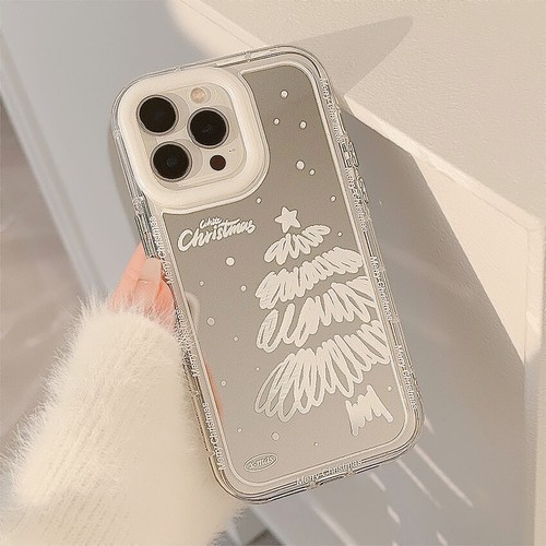 Phone Case Cover For iPhone 15 14 13 12 11 Pro Max Silicone White Christmas Tree - Picture 4 of 4