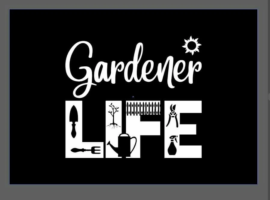 GARDENER LIFE Vinyl Decal sticker For Windshield, car truck or SUV bumper, lap - Image 4 of 4