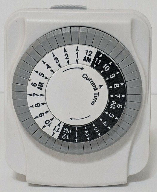 Utilitech 24 hour mechanical indoor timer model uttni2412 ebay