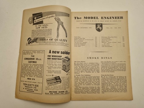 The Model Engineer Magazine Vol 101 No. 2534 - 15th December 1949 - Imagen 2 de 11