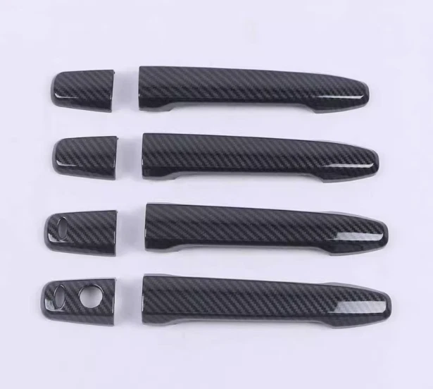 Волоконная отделка крышки дверной ручки для 07–22 Mitsubishi Outlander Sport/ASX замочная скважина - Изображение 4 из 4