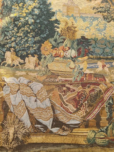 Vintage Baroque Wall Tapestry "Anticipation" By Corona Decor 36” x 44” - Picture 3 of 8